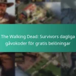 The Walking Dead: Survivors dagliga gåvokoder för gratis belöningar