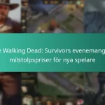 The Walking Dead: Survivors evenemangets milstolpspriser för nya spelare