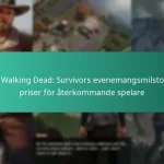 The Walking Dead: Survivors evenemangsmilstolpar priser för återkommande spelare