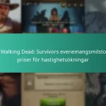 The Walking Dead: Survivors evenemangsmilstolpar priser för hastighetsökningar