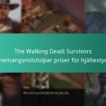 The Walking Dead: Survivors evenemangsmilstolpar priser för hjältestycken
