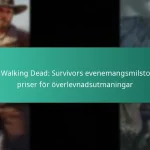 The Walking Dead: Survivors evenemangsmilstolpar priser för överlevnadsutmaningar
