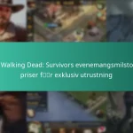 The Walking Dead: Survivors evenemangsmilstolpar priser för exklusiv utrustning