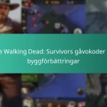 The Walking Dead: Survivors gåvokoder för byggförbättringar