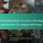 The Walking Dead: Survivors månatliga passbonusar för dagliga belöningar