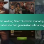 The Walking Dead: Survivors månatliga passbonusar för gemenskapsutmaningar