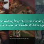 The Walking Dead: Survivors månatliga passbonusar för karaktärsförbättringar