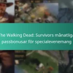 The Walking Dead: Survivors månatliga passbonusar för specialevenemang