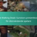 The Walking Dead: Survivors presentkoder för återvändande spelare